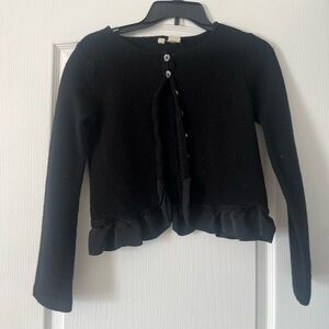 Anthropologie Moth Wool Ruffle Cardigan Sweater medium
